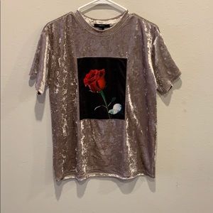 Forever 21 suede rose tee